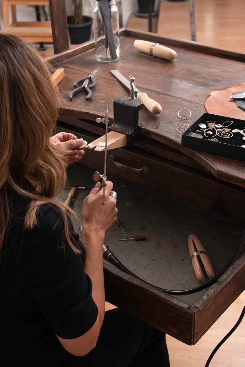An independent maker at the bench